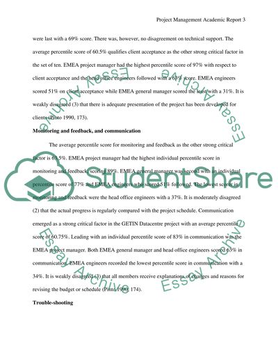 Project Management - Getin Datacentre Project