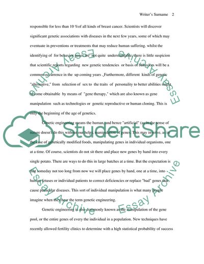 The Theme of Gene Manipulation in Literature