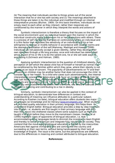 Social Constructivism, Symbolic interactionism, and Structuralism