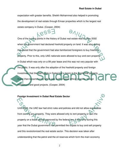 Real Estate Development in Dubai