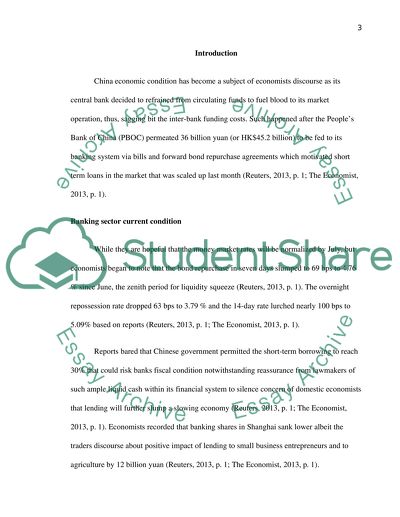 Banking Sector Current Condition in China