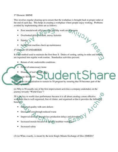 A Visual Control System for the Workplace