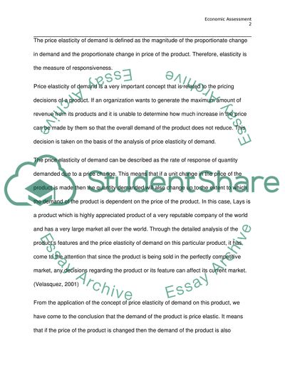 The Demand and Supply Effect of Lays Chips on the Market of the Product