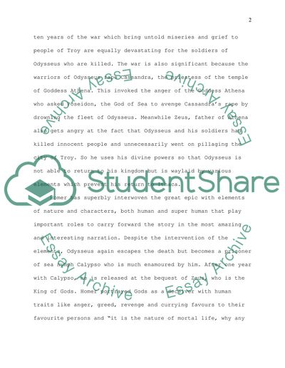 The Odyssey and The Iliad