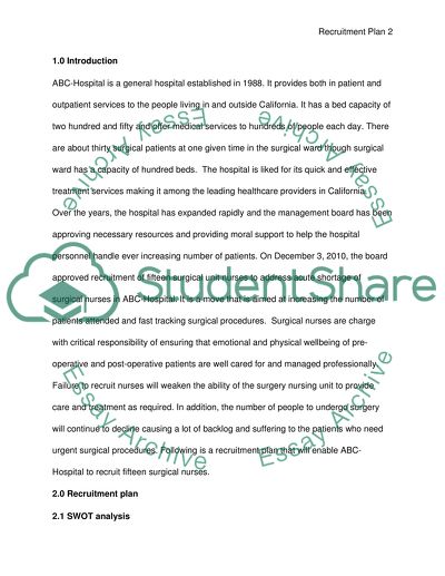 Health Care Recruitment Paper