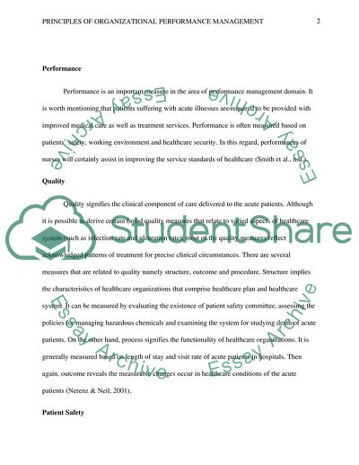 Essay about performance image