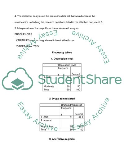 Statistical Analysis of the Document