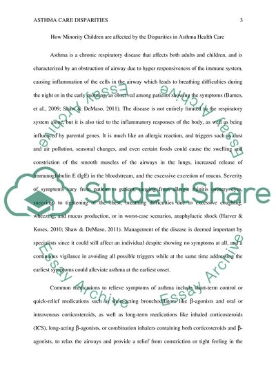 How Minority Children Are Affected by the Disparities in Asthma Health Care