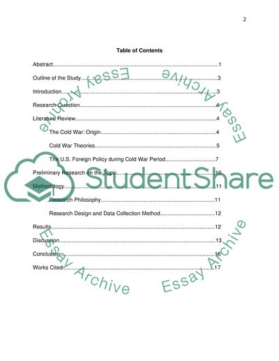 The U.S. Security and identity during the Cold War