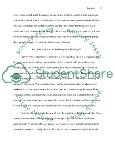 Integrated Versus Skill-Based Curriculum