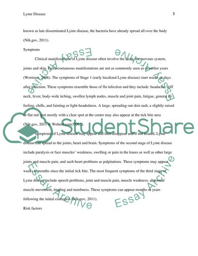 Health Sciences - Lyme Disease