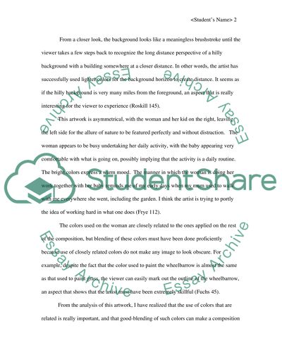 Analysis of artworks