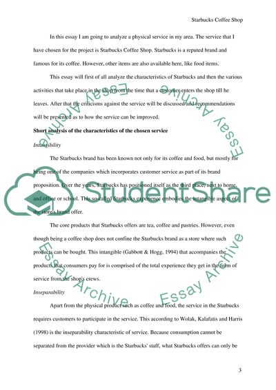 The Characteristics of Starbucks Coffee Shop