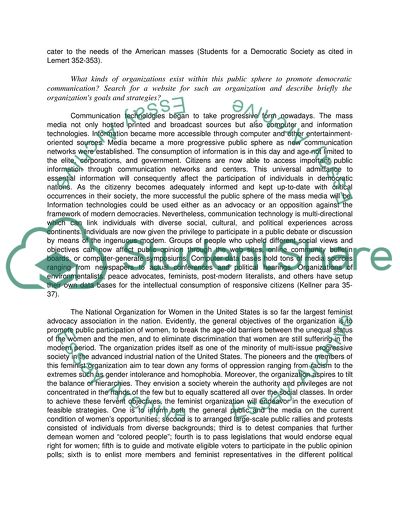 The Structural Formation of the Public Sphere