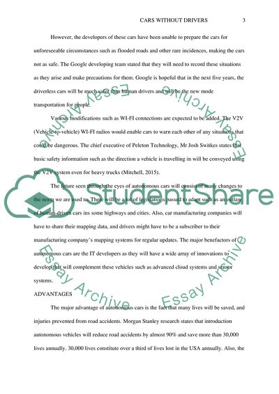 The Ethics of Cars without Drivers