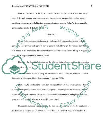 Probation and punish