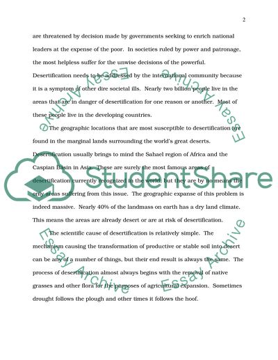 Desertification examples picture