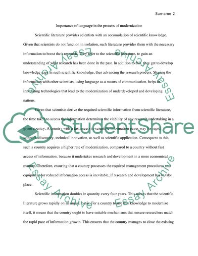 Language and Communication for Science