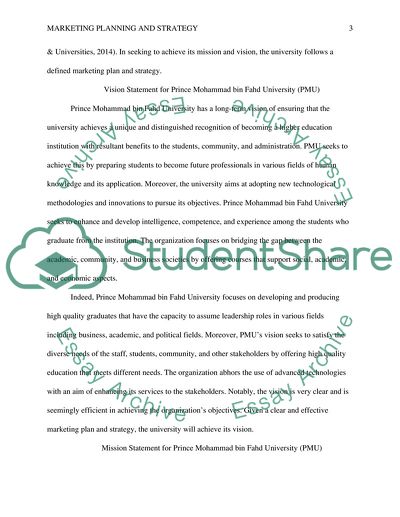 Vision Statement for Prince Mohammad Bin Fahd University