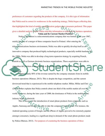 Marketing Trends in the Mobile Phone Industry