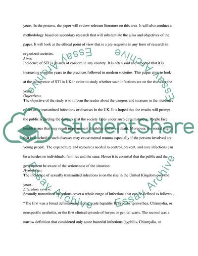 Incidence of Sexually Transmitted Infections in the United Kingdom