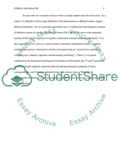 The Influence of Stress on Stress