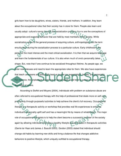 Community-Based Occupational Therapy for Adolescent Children with Low Level of Social Health