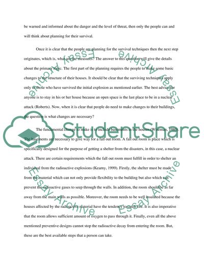 Surviving a Nuclear Attack