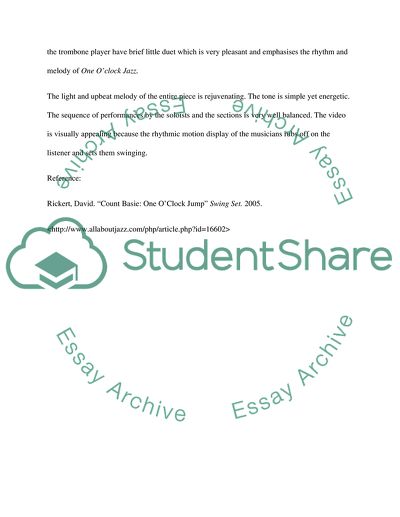 SHORT LISTENING ASSIGNMENT FORMAT