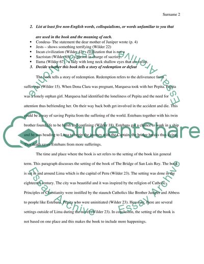 The Bridge of San Luis Rey by Thornton Wilder