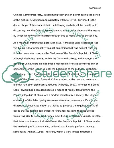 Maos Cult of Personality