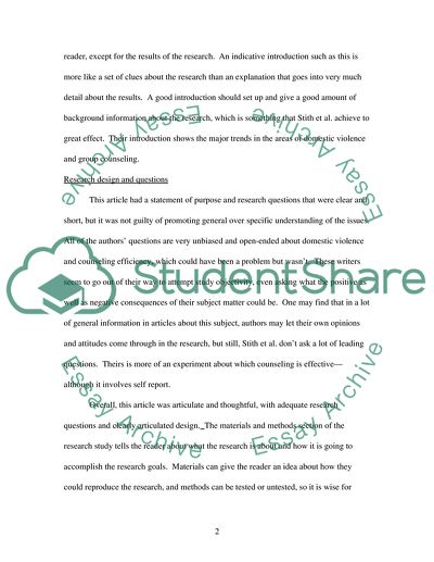 Discrete and Episodic Violence among Families in Need