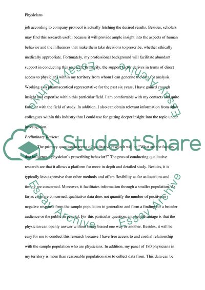 The Behaviors of Physicians