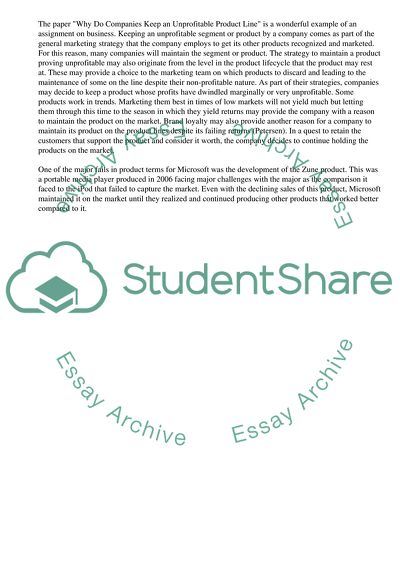 Why Do Companies Keep an Unprofitable Product Line