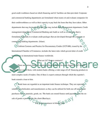 LC Financing. Comparison between an Islamic and a conventional bank in Qatar