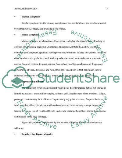 Essay Paper Writing Service Bipolar Disorder Research Paper Example Examples Of A Proposal Essay also Public Health Essays Bipolar Disorder Research Paper Example Topics And Well Written Essay Writing High School