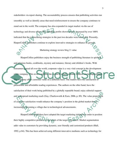 International Marketing Strategy of Harper Collins Publisher