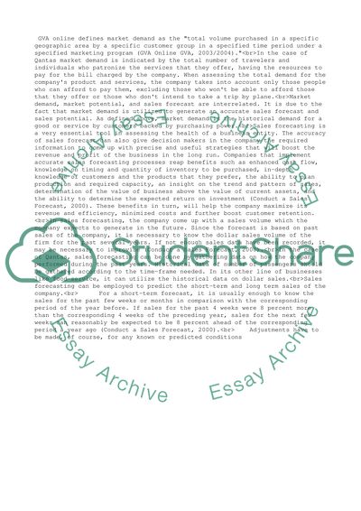 Analyzing Marketing Opportunities