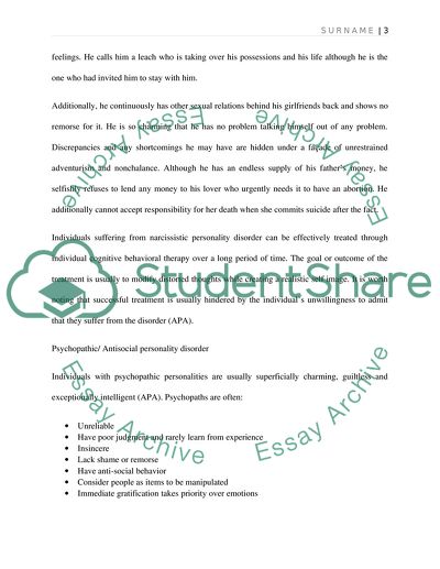 Psychological Disorders in The Talented Mr. Ripley