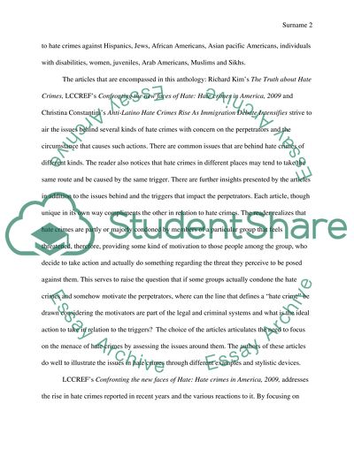 Confronting the New Faces of Hate - Hate Crimes in America