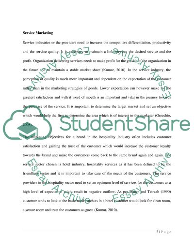 Tourism and Hospitality Industry