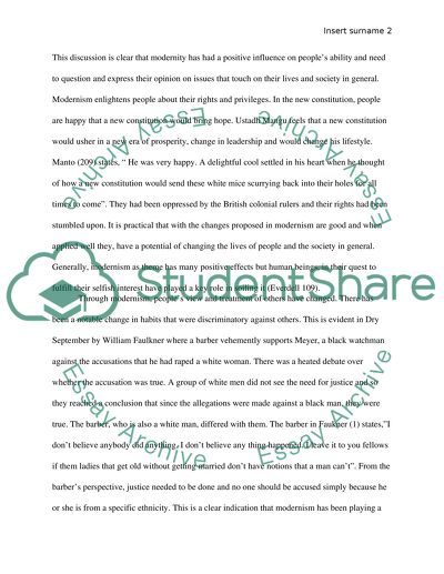 How Modernism is Reflected in Short Stories