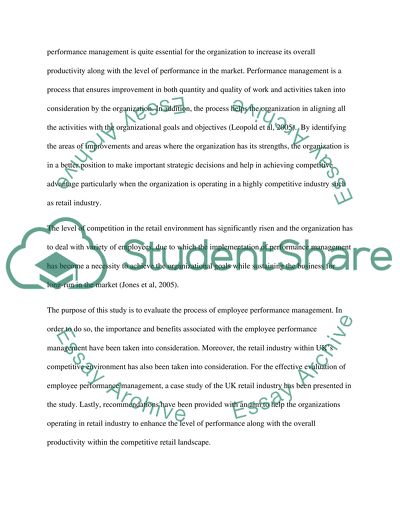 Importance of Employee Performance Management in Retail Industry