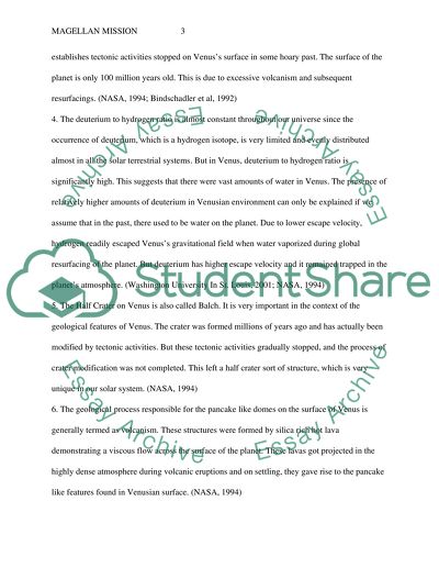 Magellan Mission to Venus