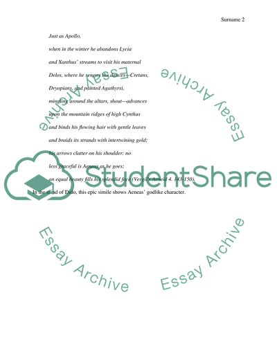 Epic Similes Analysis in the Aeneid