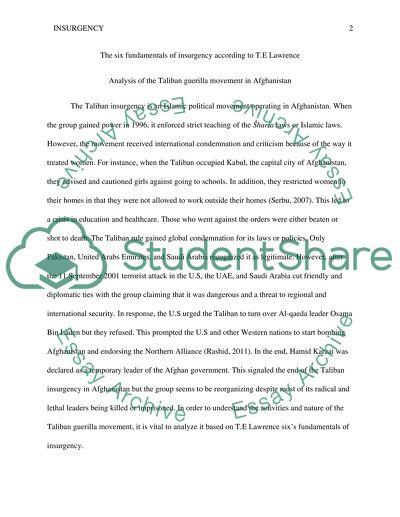 Insurgency essay image
