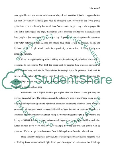 Review of Enrique Penalosas Speech