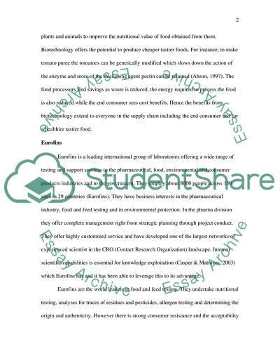 Benefits of Biotechnology