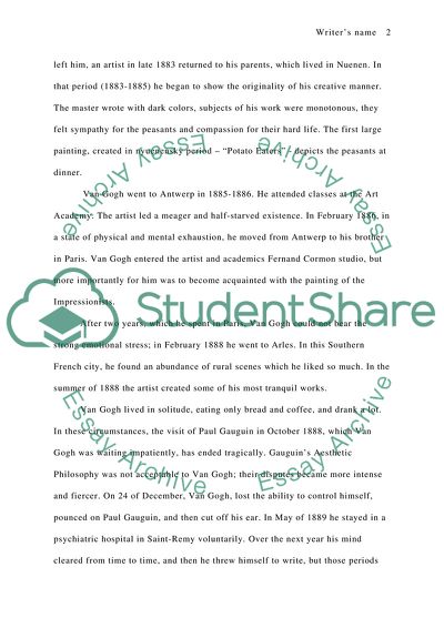 Vincent Van Gogh: Life and Works