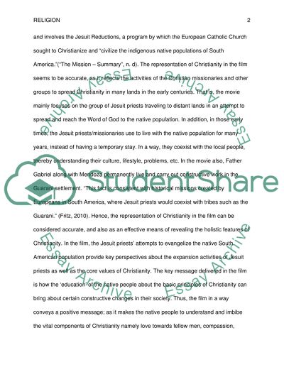 The Mission from Religious and Theological Perspective